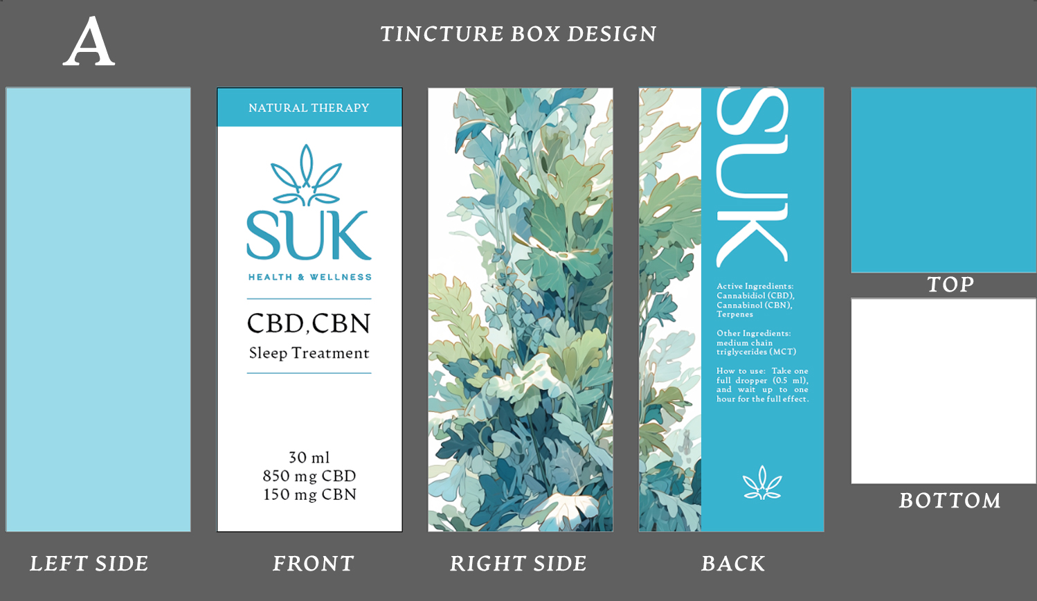 SUK – Tincture Box Layout